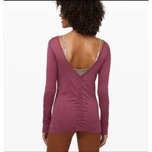Lululemon Swiftly Speed Long Sleeve *Flow Plumful size 2 thumbnail 2