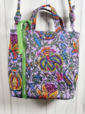 VERA BRADLEY Mini Original Tote in French Paisley Fall 2020 New Condition thumbnail 6