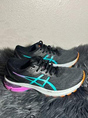 ASICS GT-2000 9 Trail Edition Running Walking Black/Baltic Jewel Sneakers Sz6.5 thumbnail 7