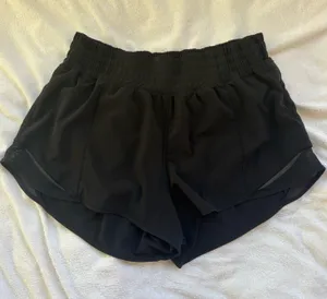 Black Lululemon Hotty Hot Shorts thumbnail 1
