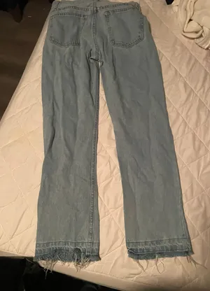 Size 32x30 Jeans With Added Drawstring See Description Blue thumbnail 1