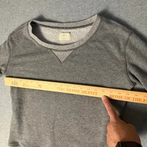 Aerie gray cropped sweatshirt size thumbnail 3