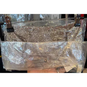 Show Me Your Mumu Micro Tube Top Silver Confetti Sequin Strapless MF2-5608 Small thumbnail 3