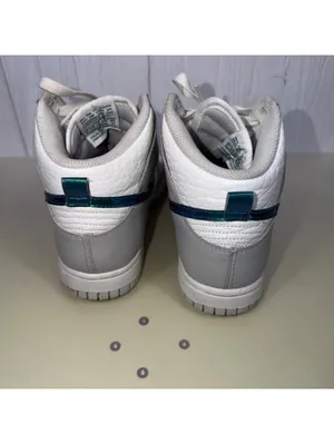 Nike Dunk High Rebel White Grey Teal Women’s 7 thumbnail 8