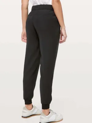 Lululemon On The Fly Jogger Black Size 6 Luxtreme Drawstring Travel Pants Lounge thumbnail 2