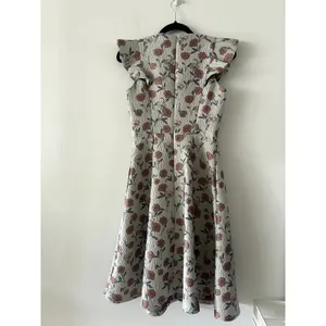 Gal Meets Glam Lola Dancing Daisy Floral Jacquard Dress thumbnail 5