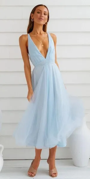 Hello Molly SUMMER CINDERELLA MIDI DRESS BLUE thumbnail 7