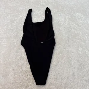 Aerie Black Scoop Neck Low Back One Piece Swimsuit S Beach Resort Classic Sexy thumbnail 2