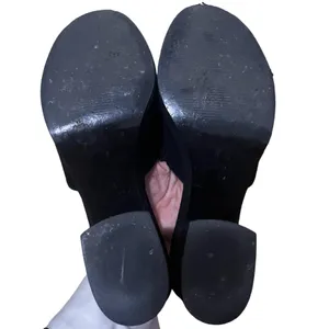Steve Madden chunky platfom black suede mules thumbnail 5
