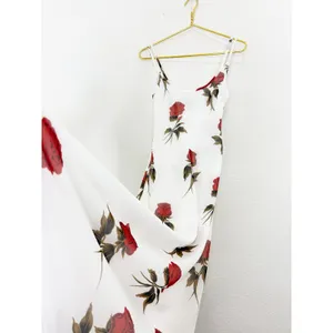 VRG Grl Rose Print White Midi Slip Dress Size 6 Romantic Wedding Feminine thumbnail 11