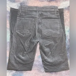 Gap Gray Velvet High Rise Skinny Jeans thumbnail 4