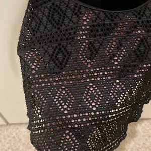 Bozzolo black lace crop top small #70 thumbnail 2
