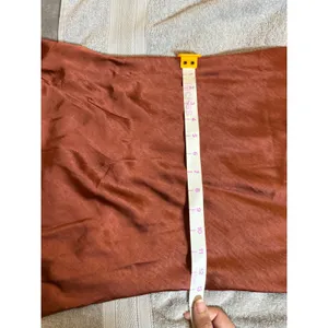 NWT Lulus Size XS Love in Your Life Rust‎ Brown Satin Halter Maxi Dress Formal thumbnail 5