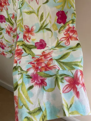Dandy Worldwide Linen tropical capri pants Hawaiian pockets thumbnail 4