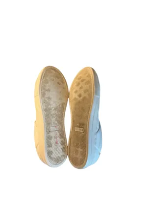GUESS GW LOVEN Quilted Metallic Logo White Gold Low Top Sneakers Women thumbnail 6