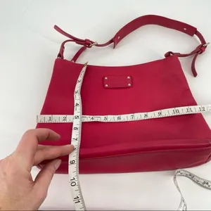 Kate spade raspberry leather tote shoulder bag‎ thumbnail 7