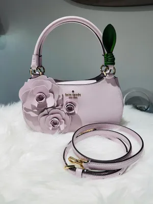 Kate Spade Flock Party Pippa Pink Parrot Bucket Bag Crossbody EUC Rare thumbnail 5