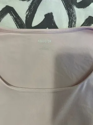 Hollister soft stretch seamless fabric scoop neck top thumbnail 3