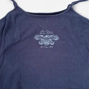 2000s Harley-Davidson‎ Rhinestone Skull Cami Tank Top Las Vegas Y2K thumbnail 4