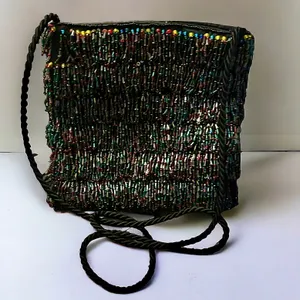 Beaded Crossbody Bag Black thumbnail 1