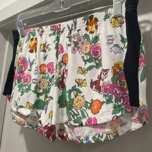 Disney Alice in Wonderland White Graphic Print Pajama Sleep Shorts - S thumbnail 2