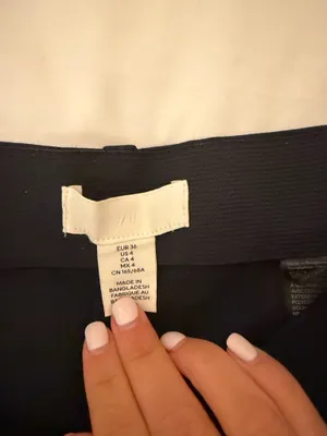 H&M Navy tailored dress pants thumbnail 2