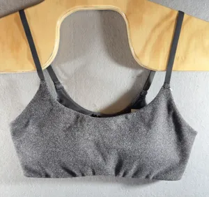 491 | NWT‎ OFFLINE by Aerie Gray Textured Longline Sports Bra Womens Large thumbnail 1