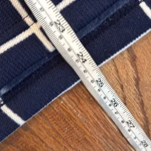 J.Crew navy windowpane turtleneck fleece sweater M thumbnail 7