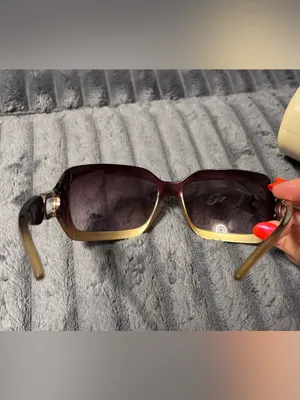 Jimmy Choo Burgundy to Amber Gradient Square Sunglasses thumbnail 3