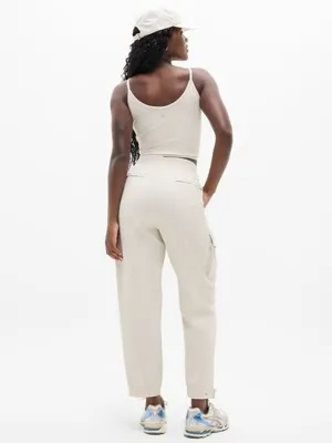 New Athleta 8P Endless Cargo Pant Bone White Size 8 Petite thumbnail 5