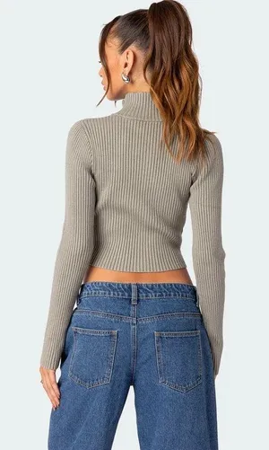 Double Zip Up Cardigan thumbnail 3