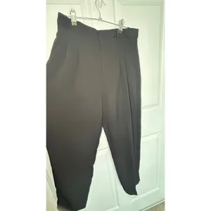 Madewell Neale‎ Pleated Wide-Leg Pants 6 Black High Rise Trousers NWT NL214 thumbnail 5