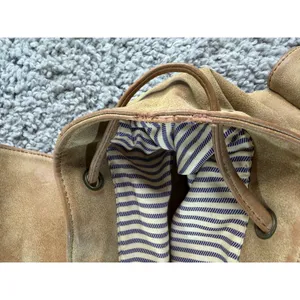 Urban Expression Tan Faux Suede Buckle Backpack Camel Distressed Boho Bag thumbnail 6