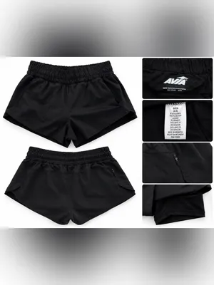 Avia Black Women's Athletic Shorts with Elastic Waist xs thumbnail 2
