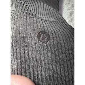 Lululemon Women's High-Rise Ribbed Softstreme Pants Size 12 Brown Flare thumbnail 3