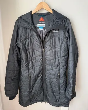 Columbia Heavenly Long Hooded Jacket Omni Heat Black Medium thumbnail 1