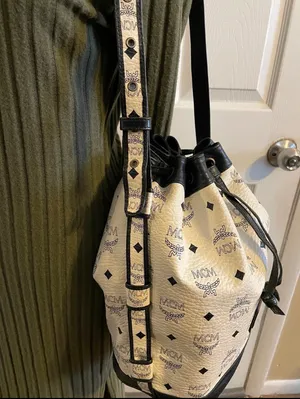 MCM Leather Bucket Bag  thumbnail 10