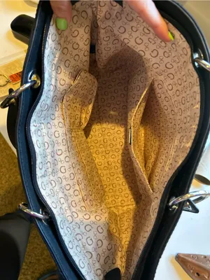 Guess retro dark academia y2k nylon shoulder bag carryall tote fairy grunge emo thumbnail 4
