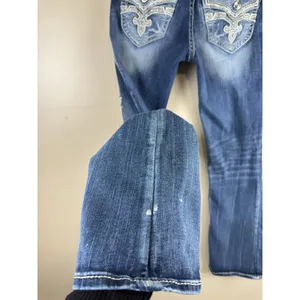 Rock Revival Jeans Womens 27 Effie Boot Cut Low Rise Rhinestone Flap Pockets thumbnail 9
