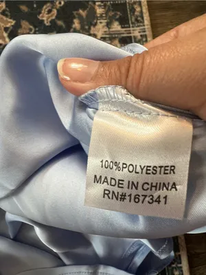 NWT hello molly meet tonight Light Blue Satin One-Shoulder Dress thumbnail 9