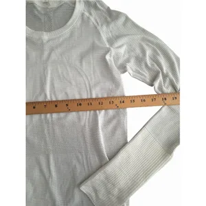 Lululemon Swiftly Womens Size 6 White Top Tech Long Sleeve Activewear #JJJ4-3 thumbnail 4