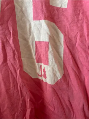Jimmi Jamms Pink Long-Sleeve Number 76 Sleep Tee Medium thumbnail 2