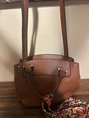 London Fog Brown Satchel Caramel thumbnail 4