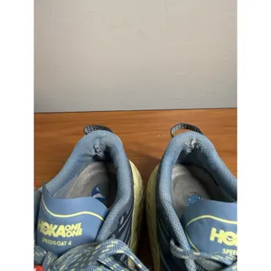 HOKA ONE ONE Speedgoat 4 Shoes Womens Size 9 Blue Trail Running‎ Vibram Sole thumbnail 4