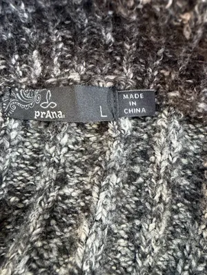 Prana Angelica Duster Cardigan, Wool Mohair Blend, Long Line, Heather Charcoal thumbnail 8