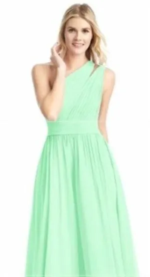 Azazie Molly Mint Bright Green‎ Formal Bridesmaid Dress A6 thumbnail 1