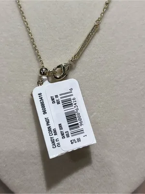 NWT Kendra Scott 14k Gold-Plated Stone Candy Corn Adjustable Pendant Necklace thumbnail 4