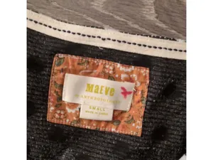 Maeve By Anthropologie Black White Polka Dot Tank Size Small thumbnail 2