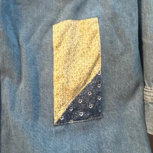 Levi's Premium Dorsey Patchwork Western Shirt Sm Pearl Snaps NWT Oversized Baggy thumbnail 7