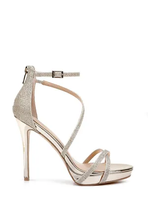 Jewel Badgley Mischka Galen Platform Glitter Evening Sandals – Size 9 thumbnail 2